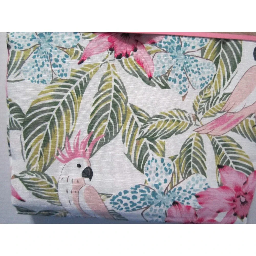 NEW Tropical Cockatoo  Shower Curtain  Fabric Island Hawaii Jungle
